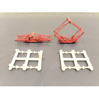 Coppia Pantografi Trifase c/isolatori e distanziali per rimorchiata Lebc