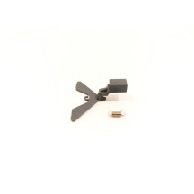 Spring-loaded rudder, grey colour