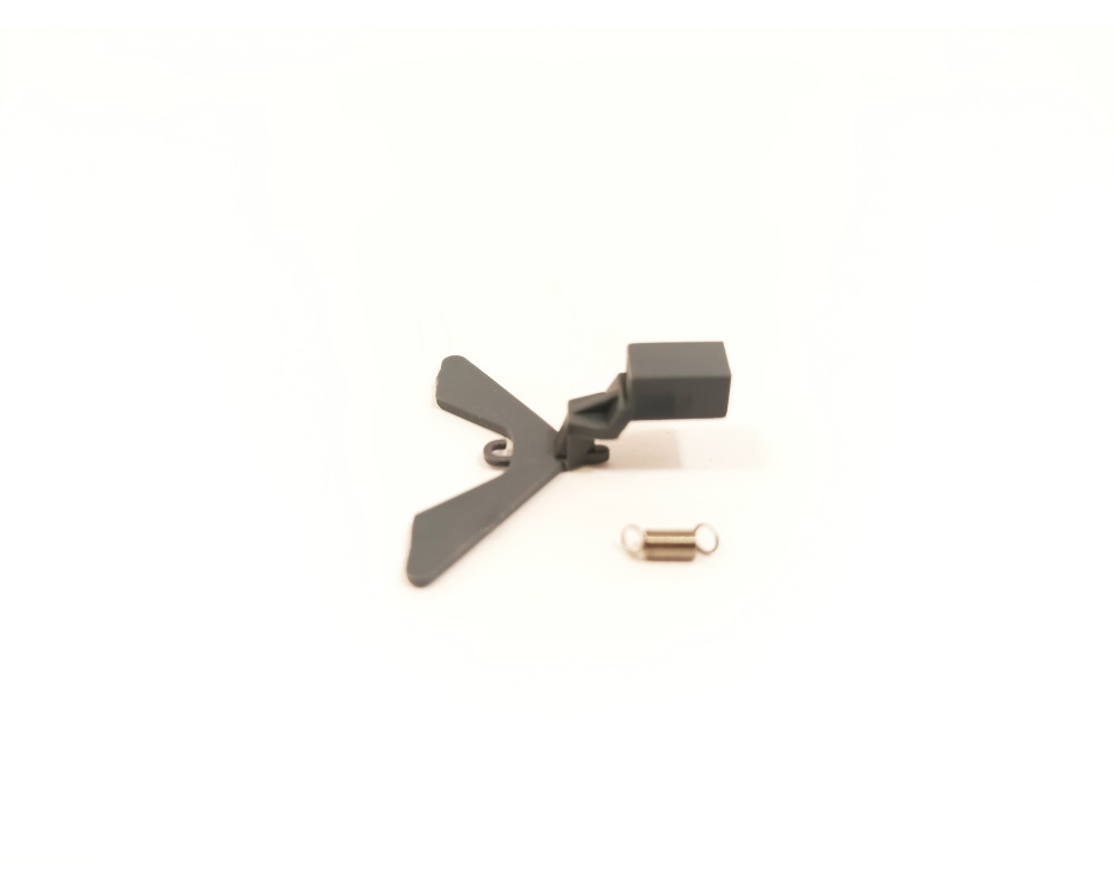 Spring-loaded rudder, grey colour Spring-loaded rudder, grey colour