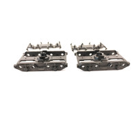 set 2 carrelli tipo ORE  completi di supporto inferiore porta ceppi