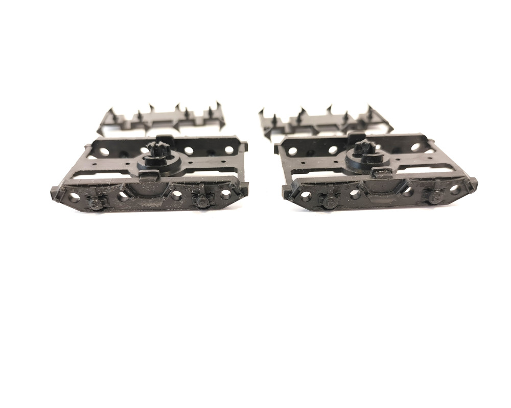 set of 2 ORE type trolleys complete with lower log holder support set of 2 ORE type trolleys complete with lower log holder support