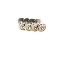 Set 4 assali per carri pianali diametro 11,50