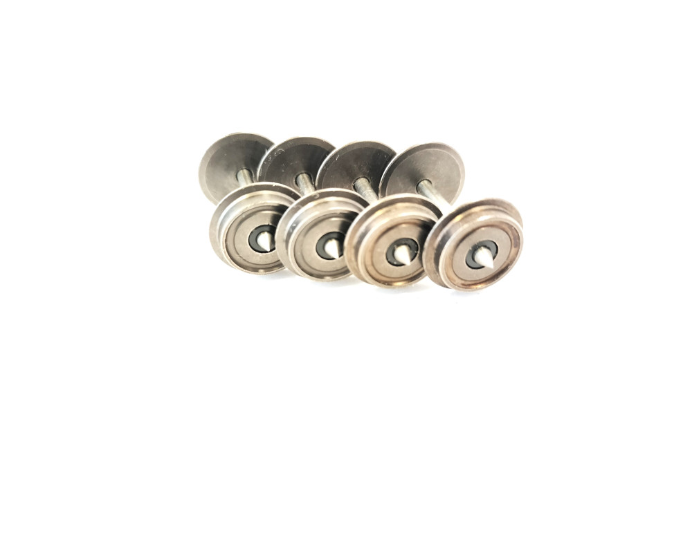 Set 4 assali per carri pianali diametro 11,50
