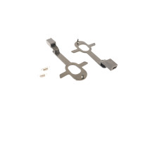 2 Drawbars with springs for platforms