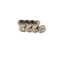 Set of 4 axles with conical tips, wheel diameter 10.50 mm