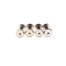 Set of 4 axles with conical tips with sail for power socket, wheel diameter 10.50 mm