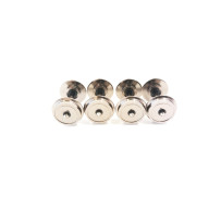 Set of 4 axles with conical tips with sail for power socket, wheel diameter 10.50 mm