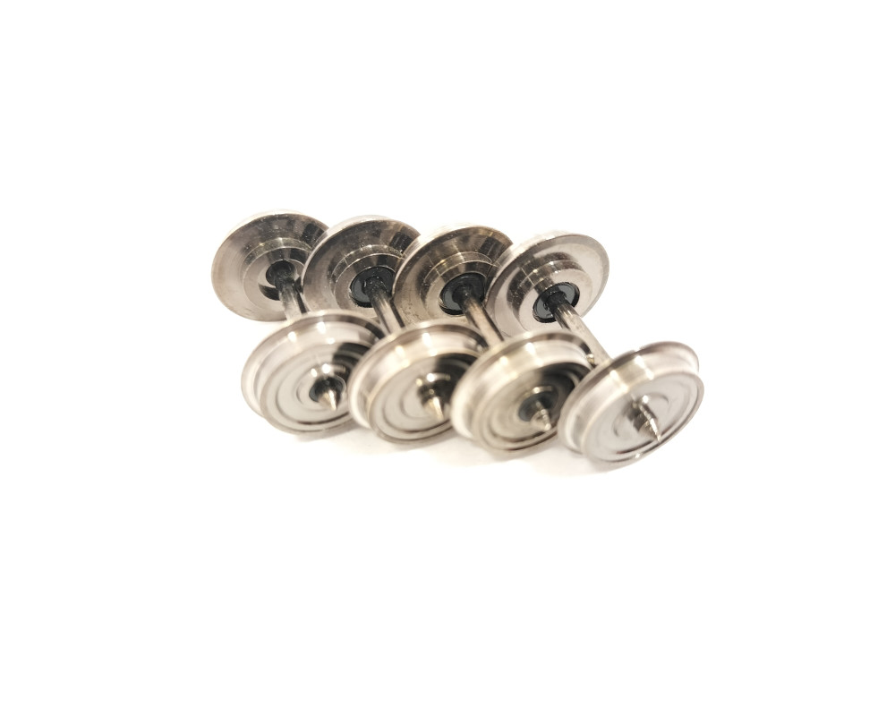 Set assali a punte coniche con vela per presa di corrente, ruota diam. 11,50 mm Set assali a punte coniche con vela per presa di corrente, ruota diam. 11,50 mm