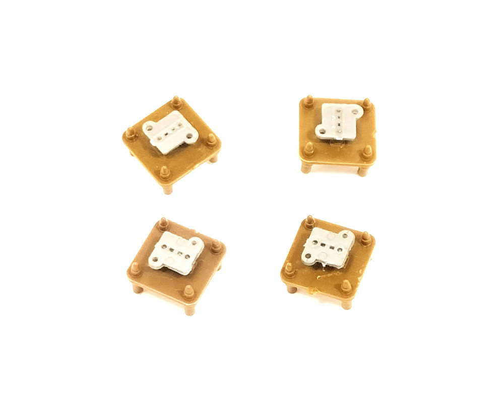 Set 4 piastre di supporto per scaricatori a corna Lebc