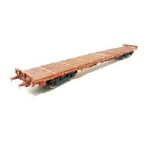 Used flatbed wagon type Poz FS with terrace, era III