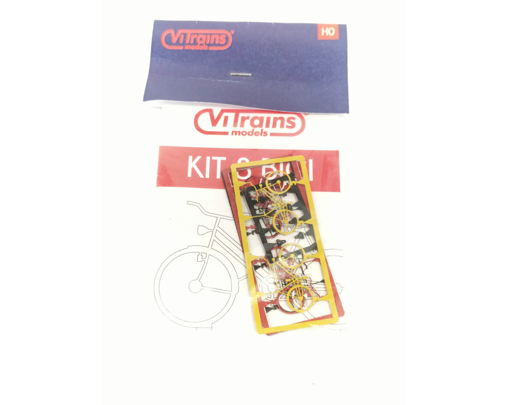 Kit in foto incisione 8 biciclette in vari colori scala 1/87 Kit in foto incisione 8 biciclette in vari colori scala 1/87