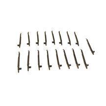 Set of 16 cast brass stanchions + 1 spare for all Vitrains platforms with black livery