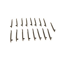 Set of 16 cast brass stanchions + 1 spare for all Vitrains platforms with black livery