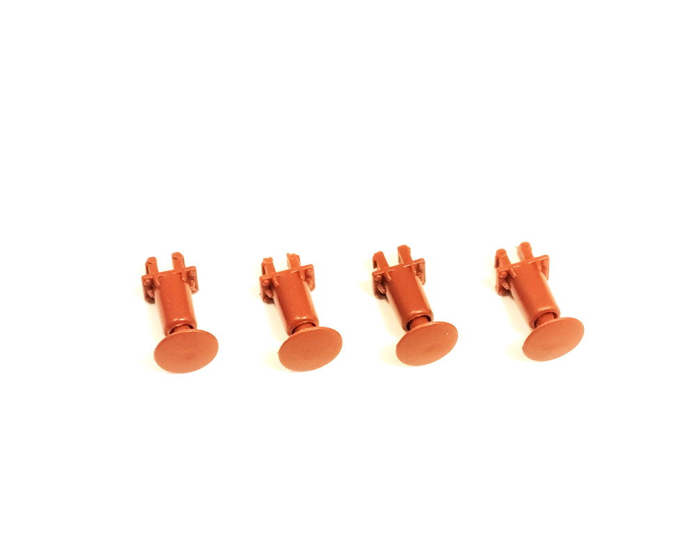 Art. 73302RES Set of 4 red buffers for flat wagons