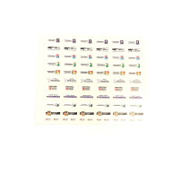 Art.K1000TR Sticker sheet for various regional trains application on Minuetto, E 464, etc.