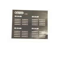 K1065A2 Sticker sheet for Jazz A2 carriage