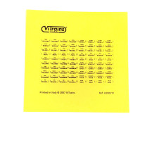 K2003TP Sticker sheet with mileage tables (Emilia R./Piedmont/Lombardy/Veneto/Puglia)