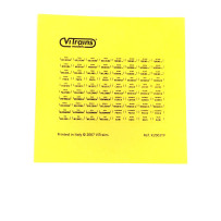 K2003TP Sticker sheet with mileage tables (Emilia R./Piedmont/Lombardy/Veneto/Puglia)