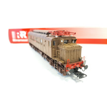 Art.HR2026 Locomotiva E 428.099 di I° serie livrea castano isabella
