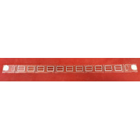Art. PO1181  Vetro fiancale DX-SX per carrozza Sleeperette  (2 bagni stesso lato)