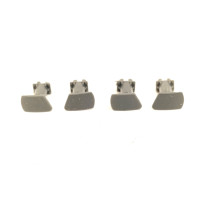 Item 71006RES Set of 4 gray buffers, 2 right/2 left